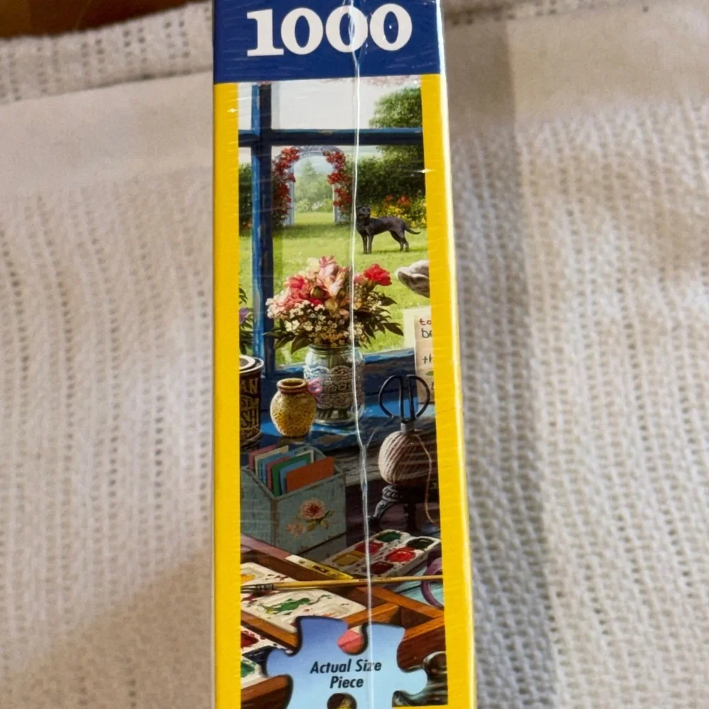 White Mountain Mom's‎ Craft Room Puzzle - Vibrant Colors 1000 piece NEW
